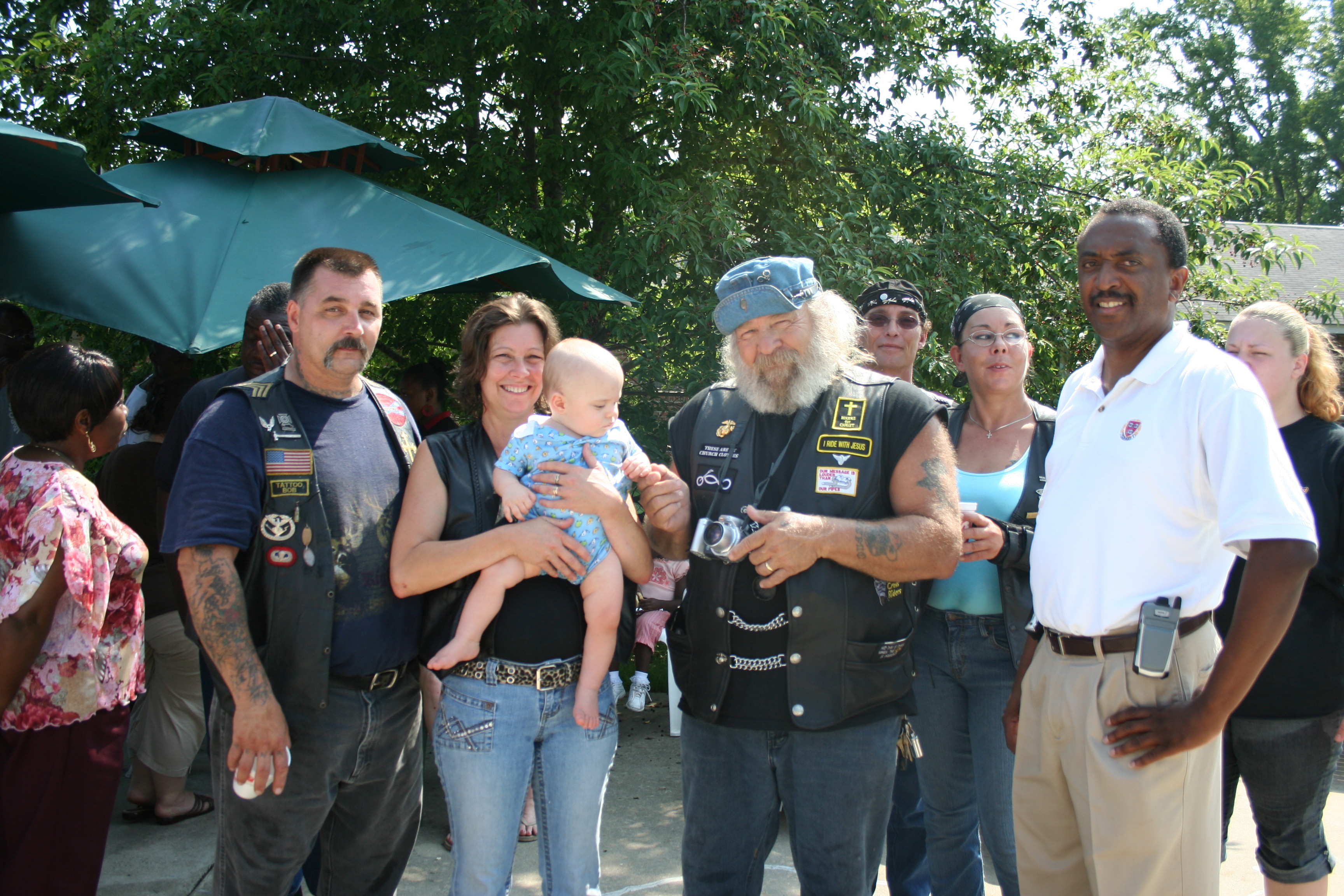 Displaced residents with Councilman Jackson