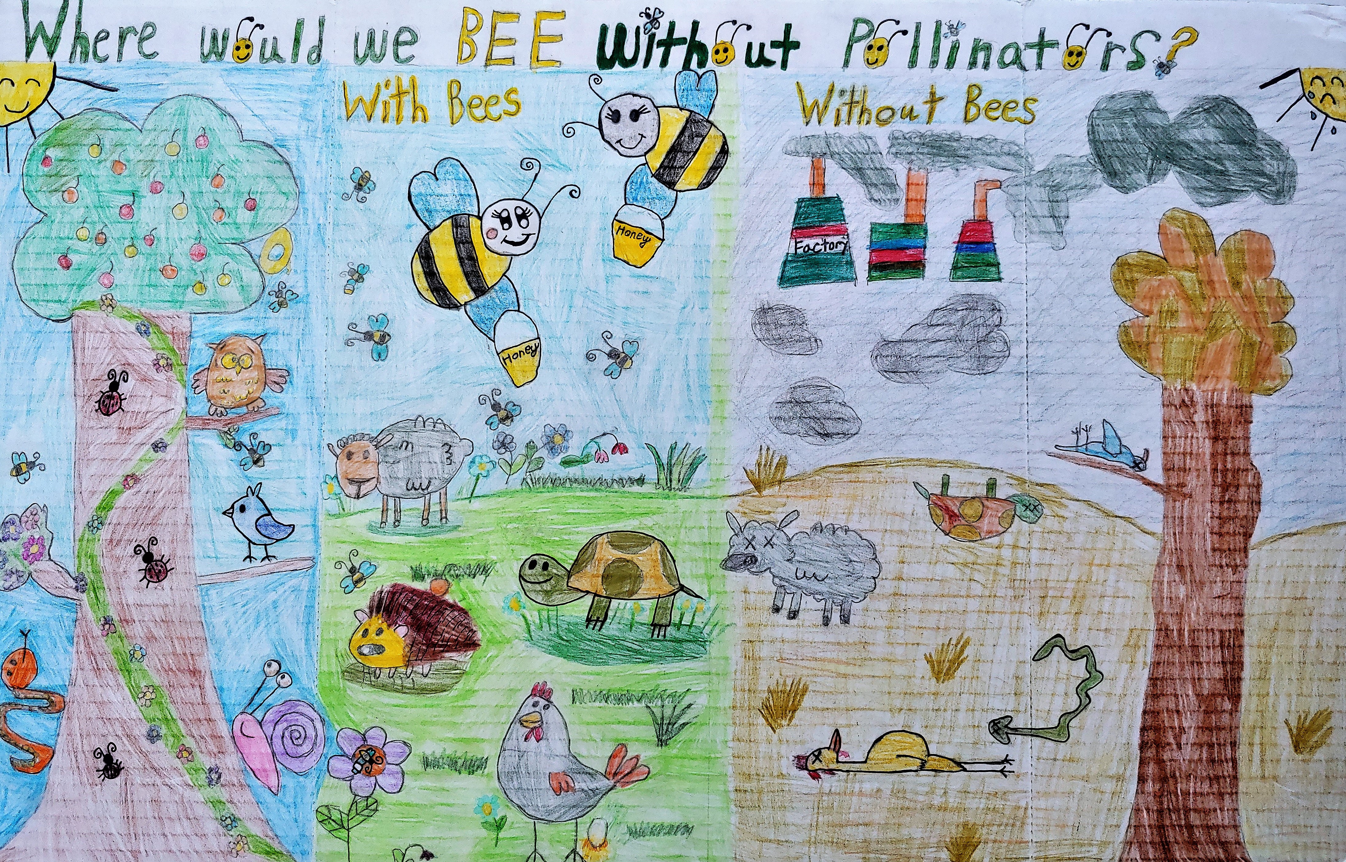 First Place Poster by Harmony School Second Grader Sofia Ananyan