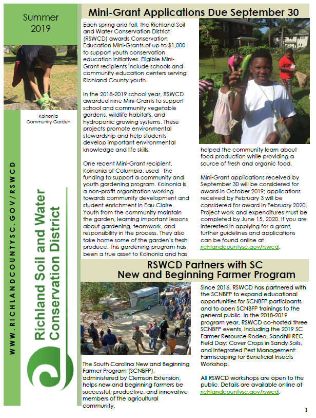 Image of Summer 2019 Newsletter