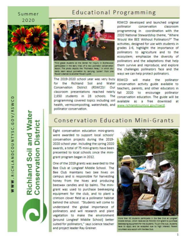 Richland SWCD's 2020 Annual Report