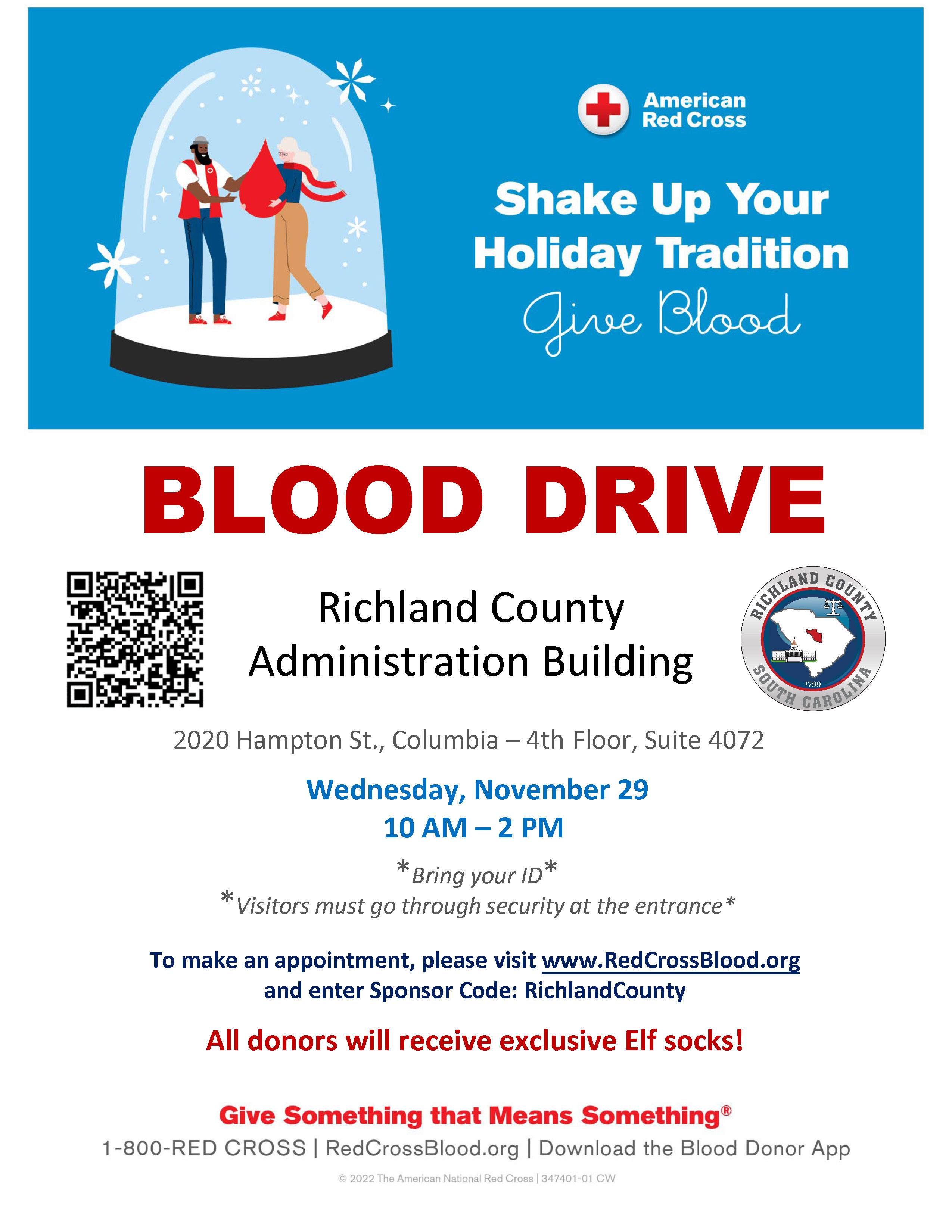 Red Cross Blood Drive - Wednesday, Nov. 29