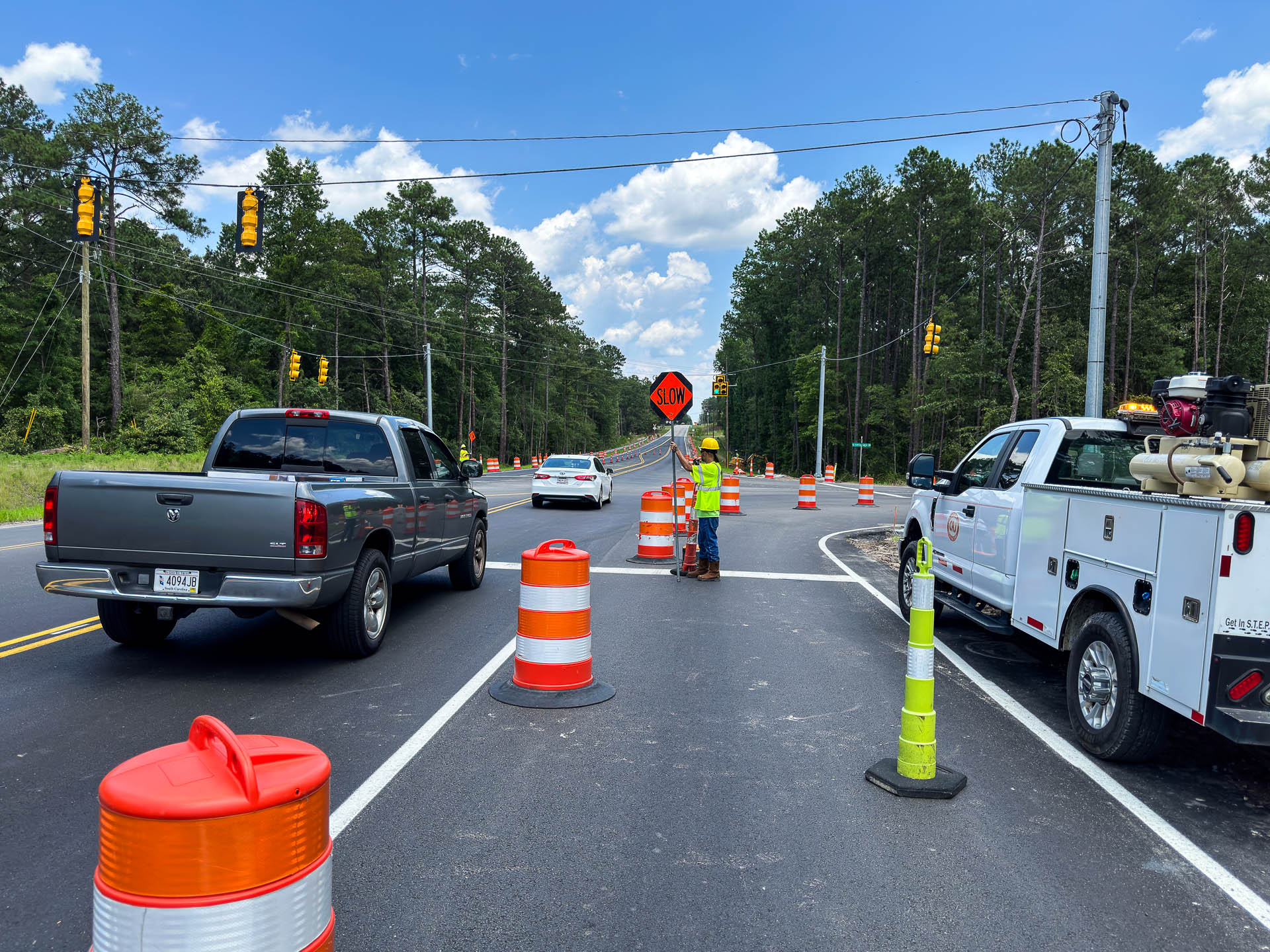 Percival Road/Screaming Eagle Road intersection in Northeast Richland