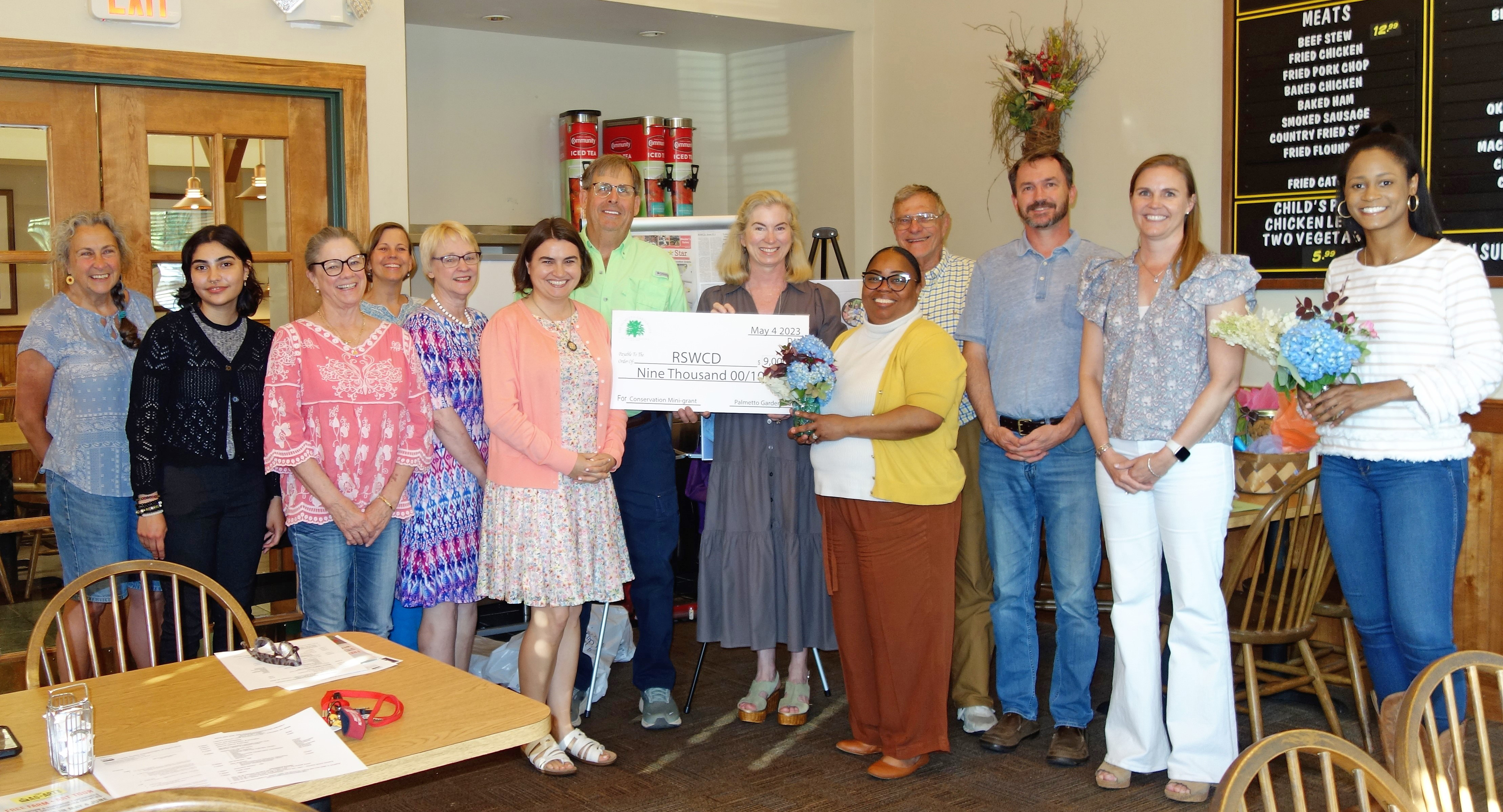 Members of the Palmetto Garden Club of South Carolina recently made a $9,000 gift to the Richland Soil and Water Conservation District to support local K-12 conservation education efforts. Members of the Palmetto Garden Club of South Carolina recently made a $9,000 gift to the Richland Soil and Water Conservation District to support local K-12 conservation education efforts.
