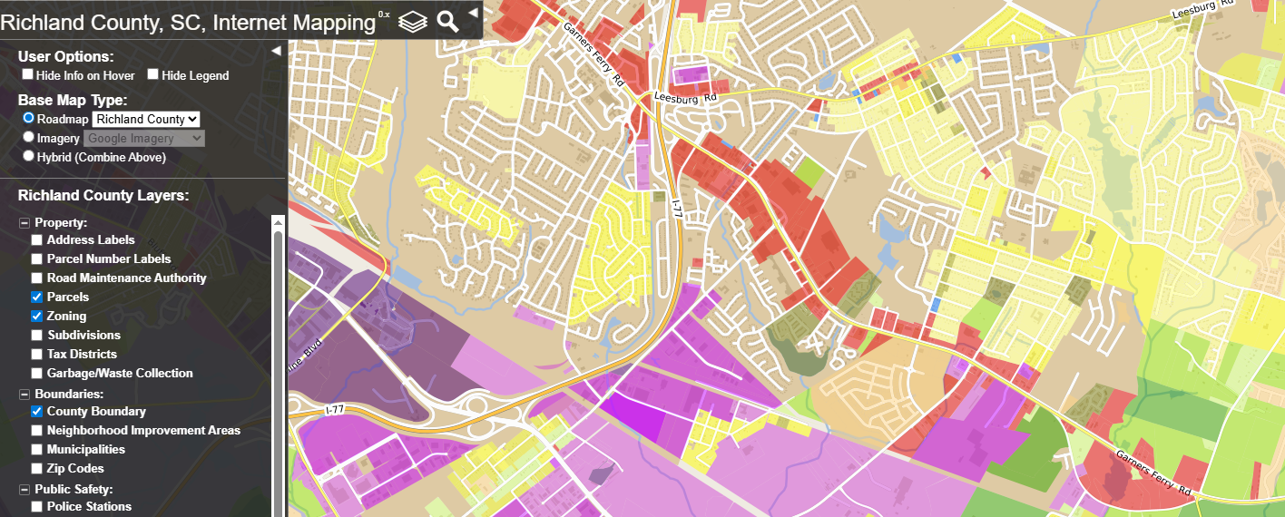 dataviewer map screen