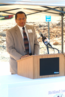 Speach prior to ground breaking