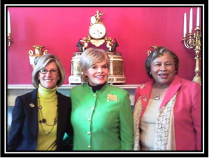 Lu Barron, Robin Read, and Councilwoman Joyce Dickerson