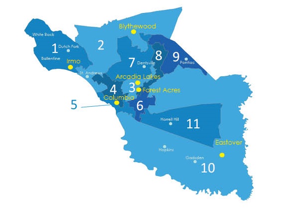 County Council District Map Richland County > Government > County Council > County Council Districts