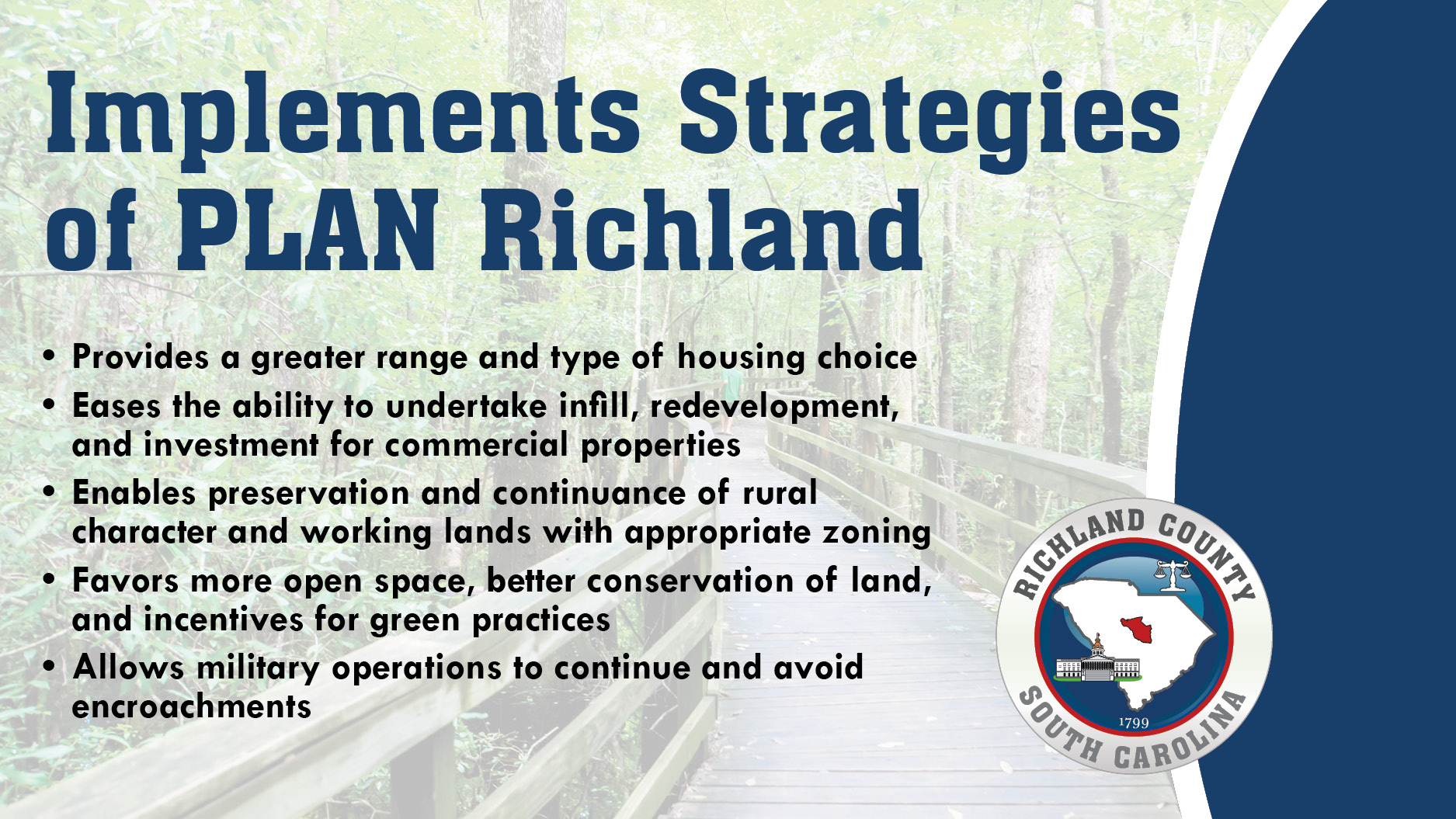 Implements Strategies of PLAN Richland